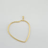 18k Large Heart Pendant 1.6g