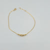 18k Bead Charm Bracelet 1.3g