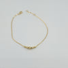 18k Bead Charm Bracelet 1.3g
