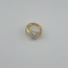 18k 2Toned Knot S5 Ring 2.7g
