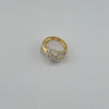 18k 2Toned Knot S5 Ring 2.7g