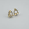 18k 2Toned Knot Earrings 7.8g