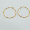 18k Hoop Earrings 2.4g