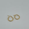 18k Small Hoop Earrings 1.2g