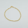 18k Box Chain 2mm Bracelet 3.4g
