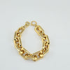18k Rectangular Link 14mm Bracelet 15g