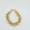 18k Rectangular Link 14mm Bracelet 15g