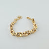 18k Rectangular Link 15mm Bracelet 15g