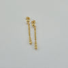 18k Ball Drop Earrings 1.9g