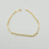 18k Curb, Clip & Rope 3mm Bracelet 1.1g
