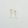 18k Figaro Drop Earrings 1.6g