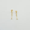 18k Figaro Drop Earrings 1.6g