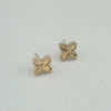 18k Clover Earrings 2.1g