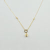 18k Heart Charm Necklace 0.90g