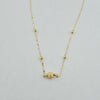 18k Ball Charm Necklace 1.1g