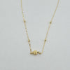 18k Ball Charm Necklace 1.1g