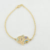 18k Evil Eye 2mm Bracelet 3.5g