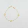 18k Butterfly Charm Bracelet 1.2g