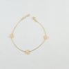 18k Butterfly Charm Bracelet 1.2g