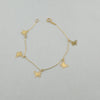 18k Butterfly Charm Bracelet 0.90g