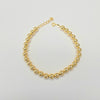18k Beaded 5mm Bracelet 4.1g