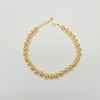 18k Beaded 5mm Bracelet 4.1g