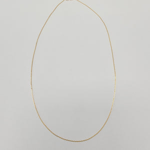 18k Mini Cable 18in Chain 1.1g