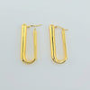 18k U Hoop Earrings 3.6g