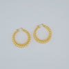 18k Gradual Wave Hoop Earrings 8.1g
