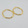 18k Thick Hoop 5mm Earrings 7.4g