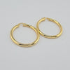18k Thick Hoop 4mm Earrings 5.5g