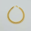 18k Curb Chain 7mm Bracelet 4.7g
