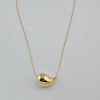 18k Big Teardrop Necklace 5.1g
