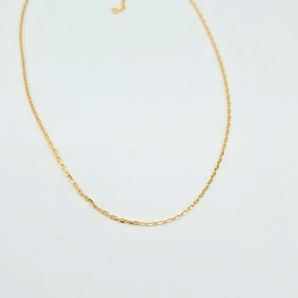 18k Mini Cable Chain 3g – Azadi Jewellery