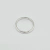 18k Band White 3mm Ring 5.4g