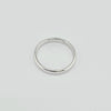 18k Band White 3mm Ring 5.4g