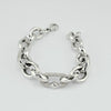 18k White Hex Chain 11mm Bracelet 19g