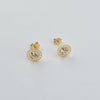 18k Circle Earrings 0.80g