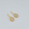 18K Dangling Teardrop Earrings 7g