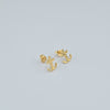 18k Anchor Stud Earrings 1.6g