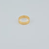 18k Matte & Shiny Wedding Band 6mm S8 Ring 3.2g