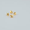 18k Double Ball Stud Earrings 2.6g