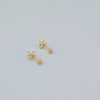 18k Mini Sand Ball Stud Earrings 0.70g