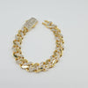18k Curb Chain 12mm Bracelet 15.9g