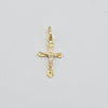 18k Mini Jesus & Cross Pendant 1.1g