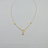 18k Heart & Circle Thin Necklace 1.2g