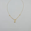 18k Heart & Circle Thin Necklace 1.2g