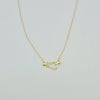 18k Horsebit Thin Necklace 1g
