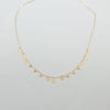 18k Stars & Disco Balls Thin Necklace 1.2g