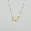 18k Stars & Balls Thin Necklace 1.2g